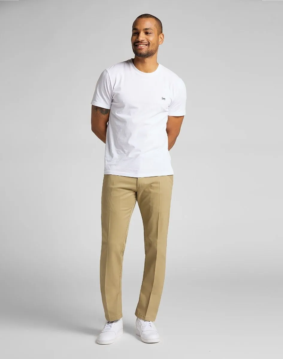 Lee Slim Stretch Chino Trousers Taupe