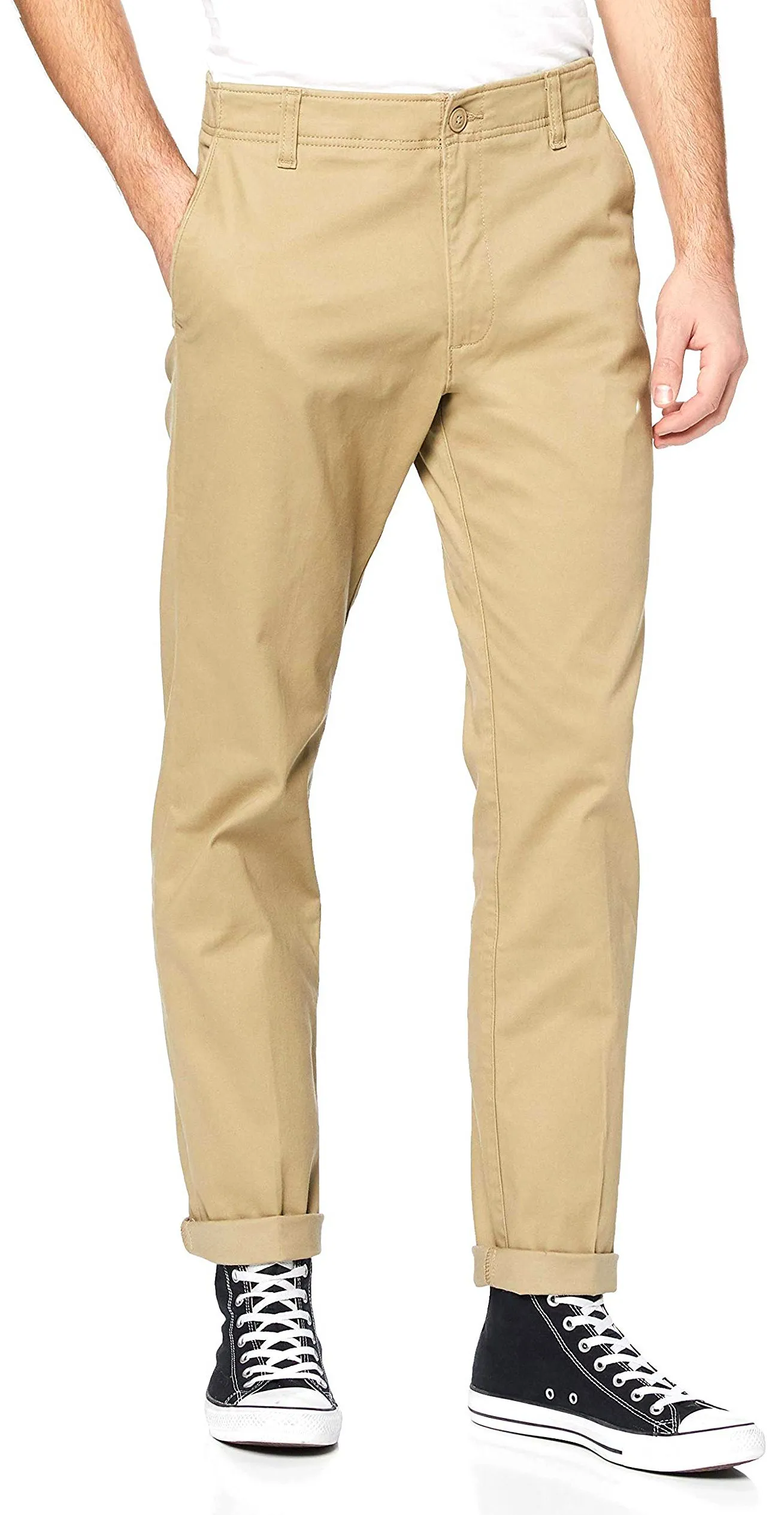 Lee Slim Stretch Chino Trousers Taupe