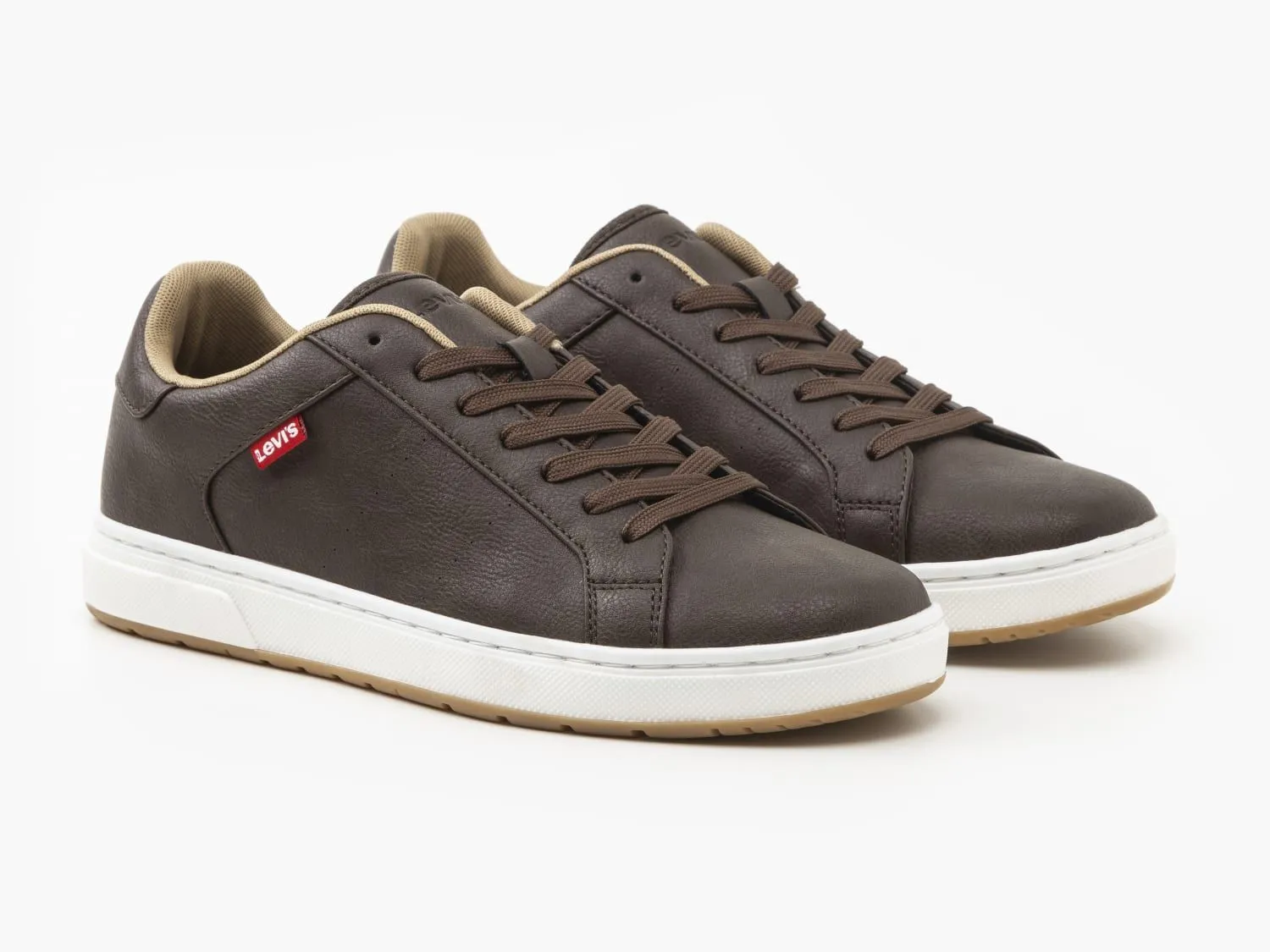 Levi's Piper Full Dark Brown Lace Sneaker Trainers