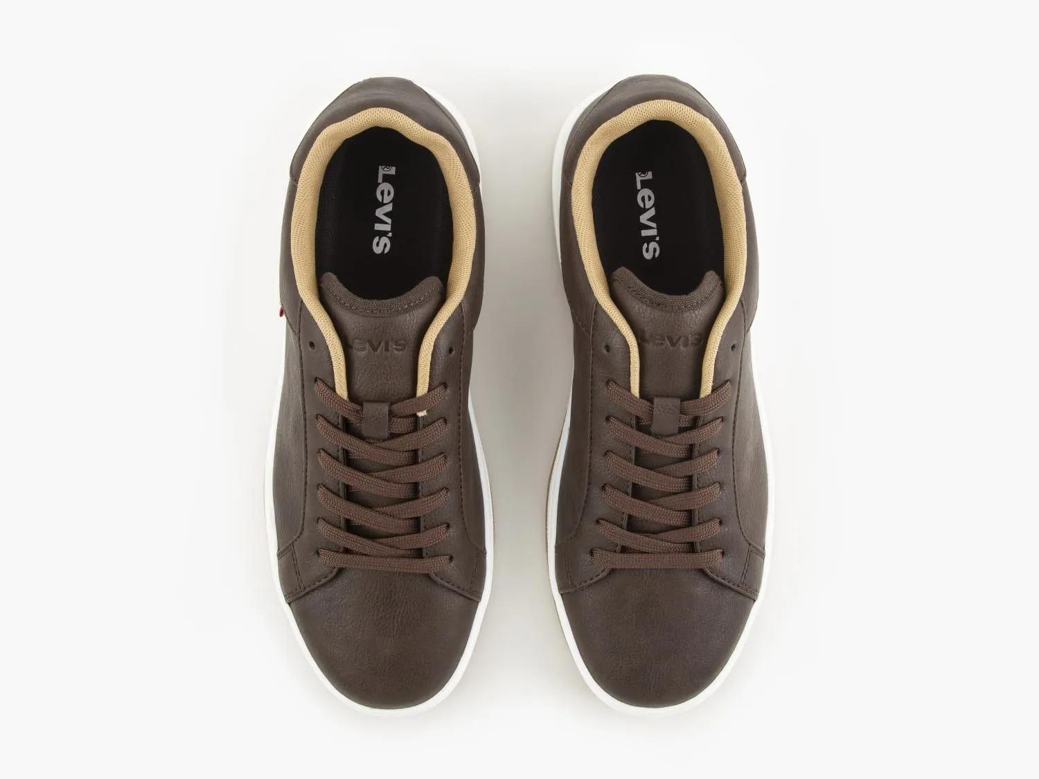 Levi's Piper Full Dark Brown Lace Sneaker Trainers