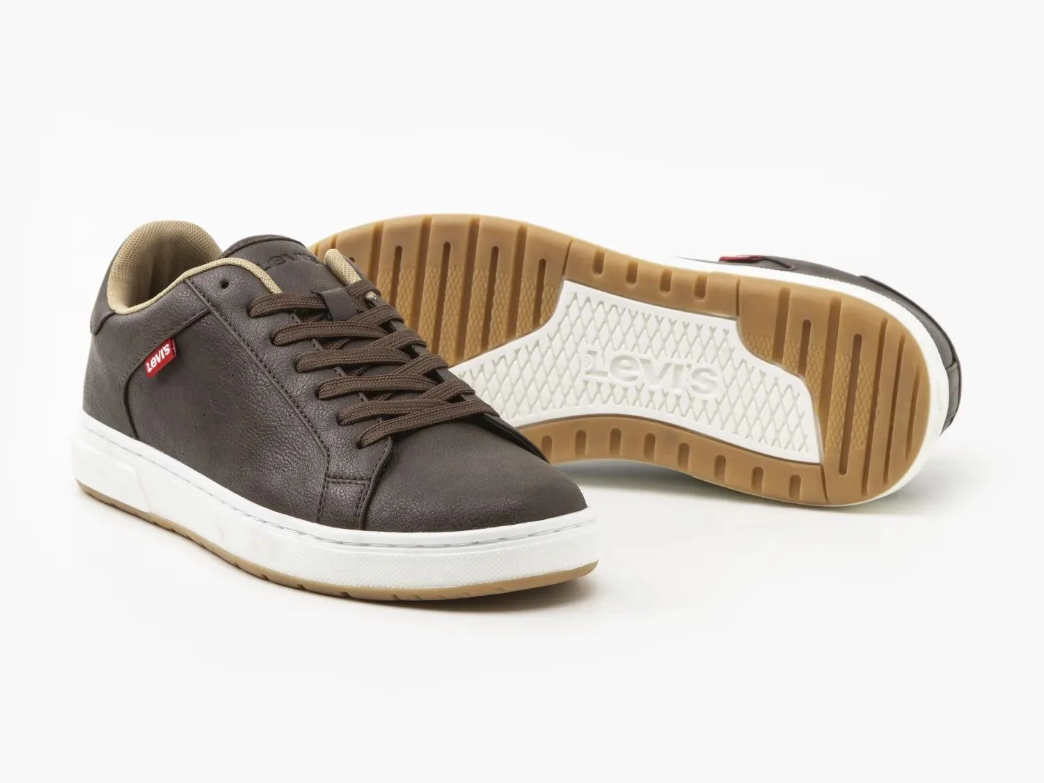 Levi's Piper Full Dark Brown Lace Sneaker Trainers