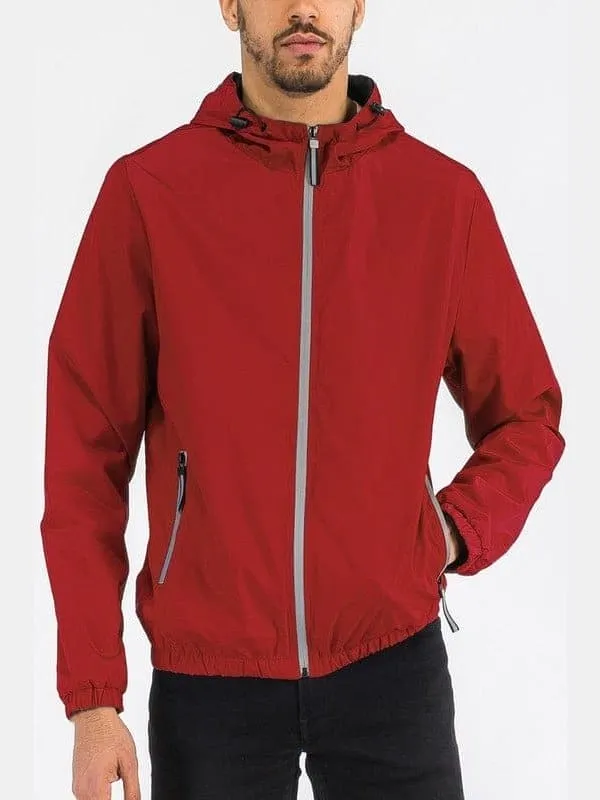 Light Hooded Windbreaker Jacket