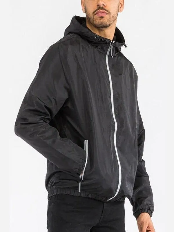 Light Hooded Windbreaker Jacket