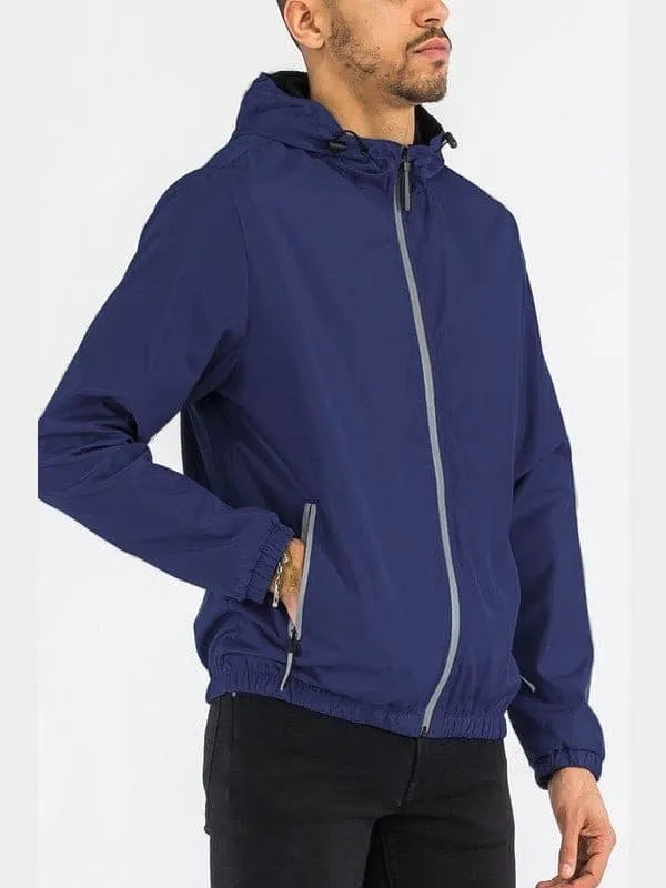 Light Hooded Windbreaker Jacket