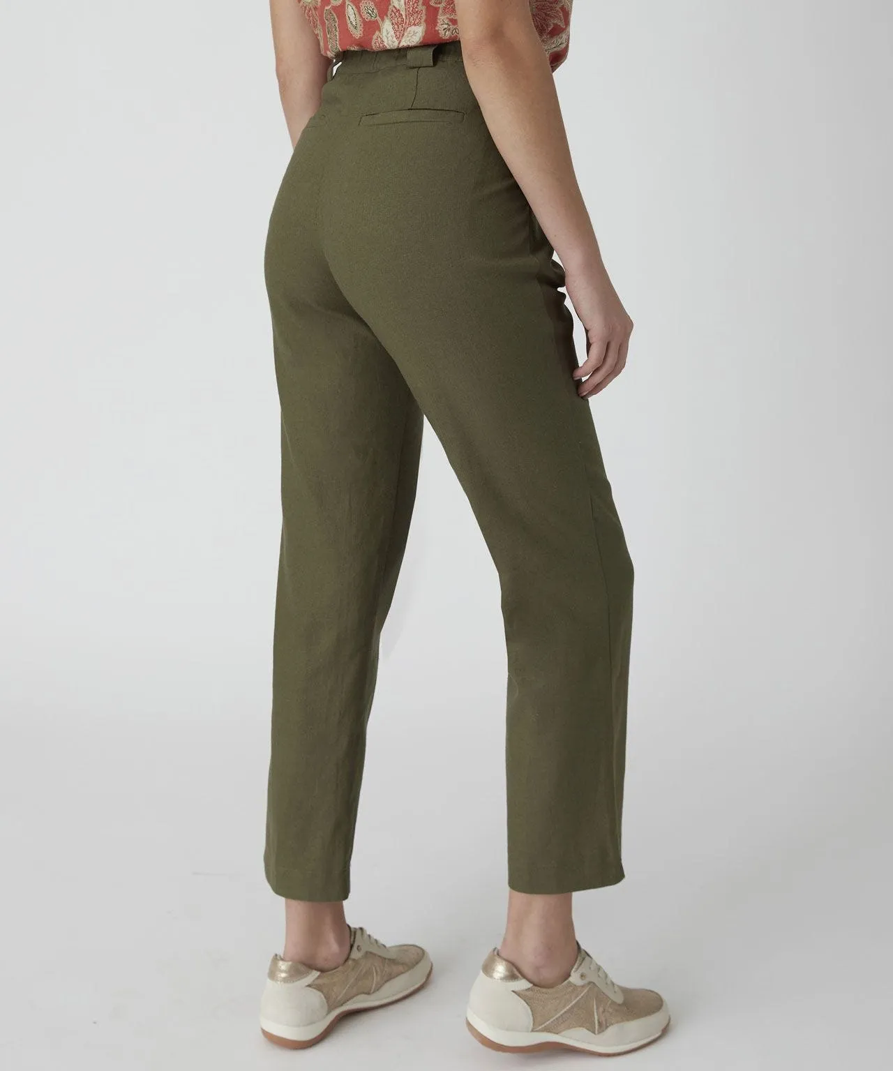 Linen Cropped Trousers