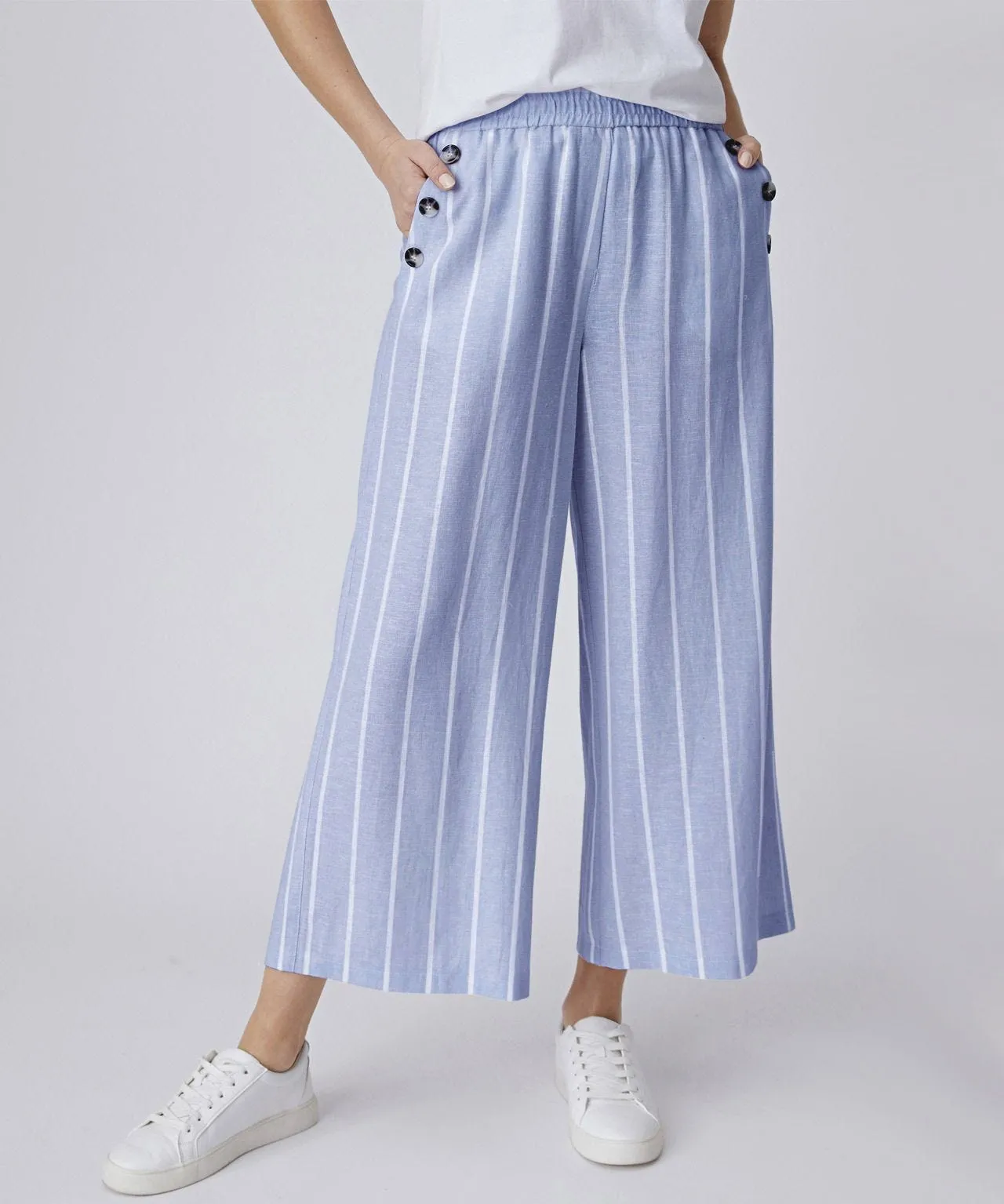 Linen Crop Trousers