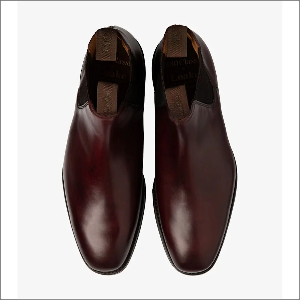 Loake Chatsworth Burgundy Rubber Sole Boots