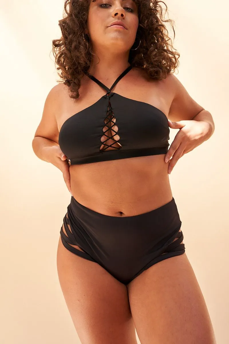 Lunalae Kylie Black Seamless Top