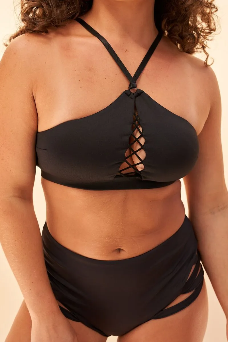 Lunalae Kylie Black Seamless Top