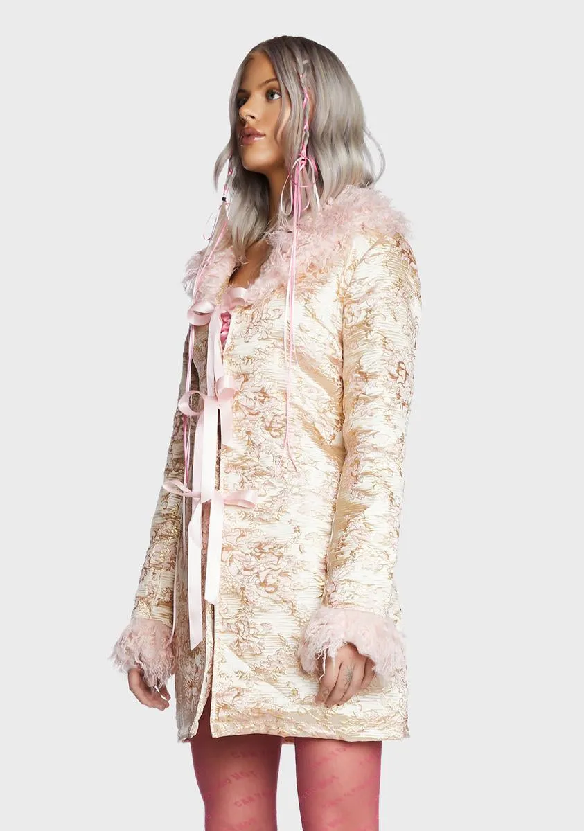 Luxurious Heiress Brocade Coat