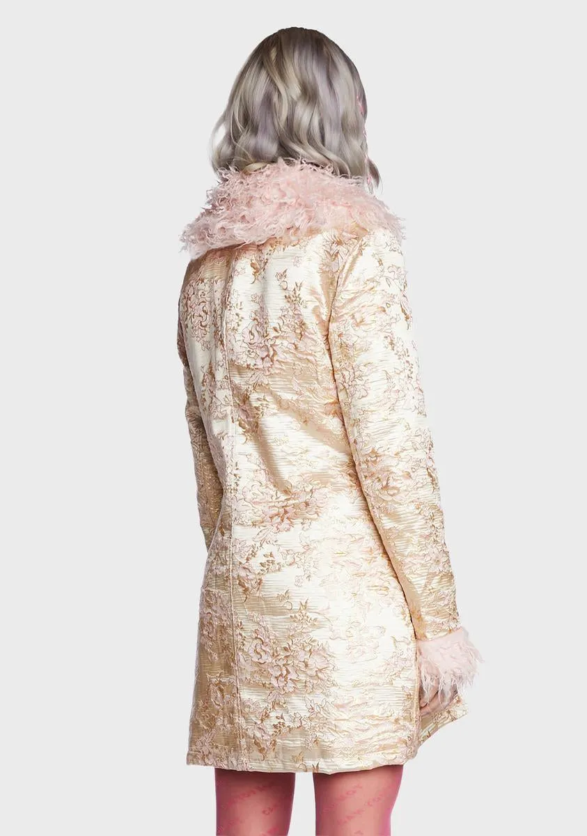 Luxurious Heiress Brocade Coat