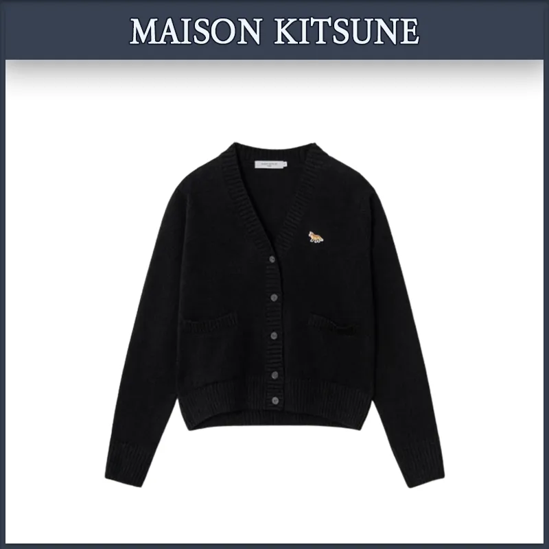 Maison Kitsune Street Style Logo Cardigans