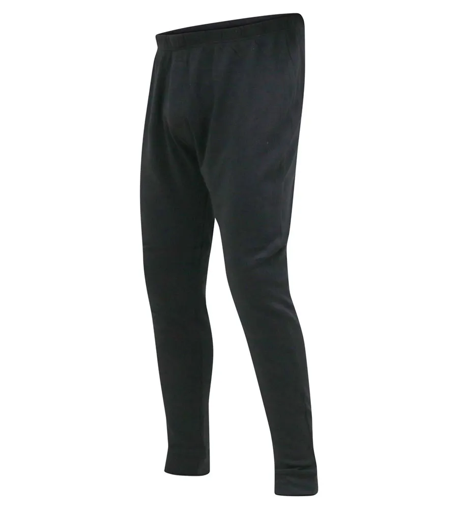 Men's Black Thermal Long Johns Trousers