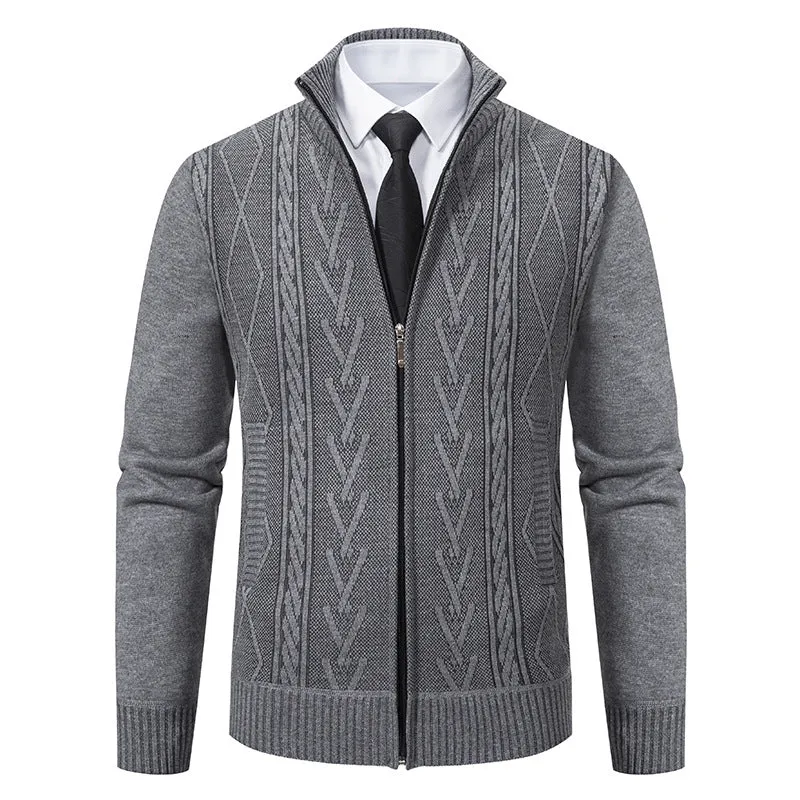 Men's Casual Stand Collar Sweater