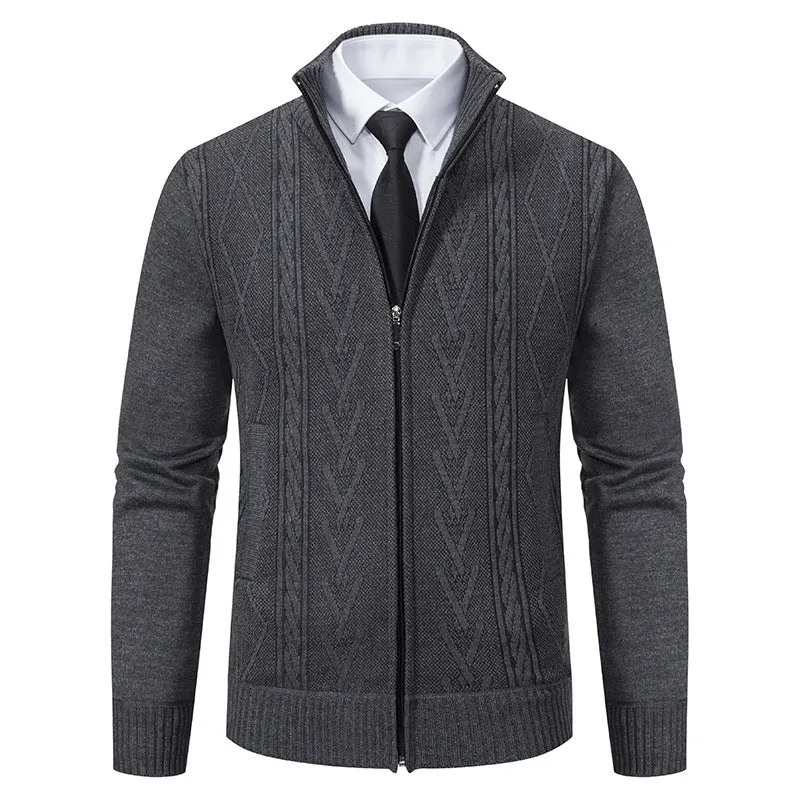 Men's Casual Stand Collar Sweater