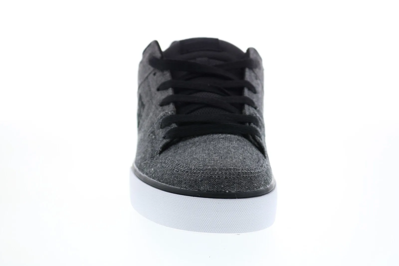 Men's Gray Canvas Lace Up Skate Inspired Sneakers - DC Pure 300660