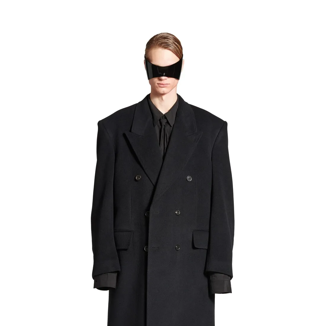 Black Regular Fit Coat