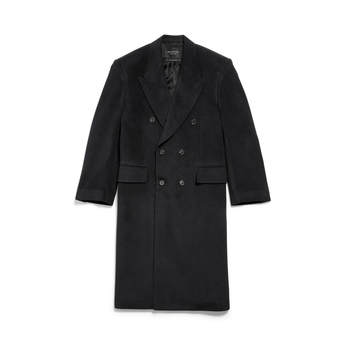 Black Regular Fit Coat