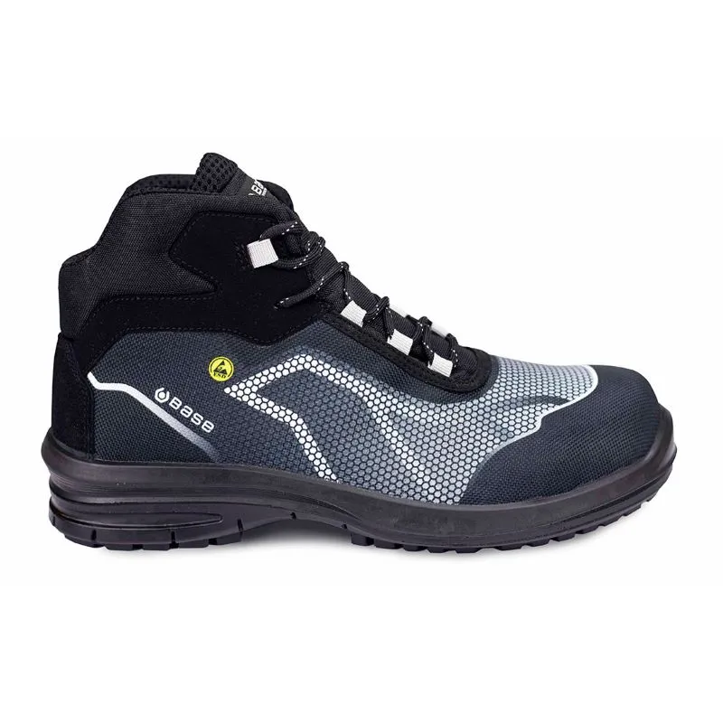 Mid Black/Grey Safety Shoes S3 ESD SRC OREN TOP by Portwest Base B0979E