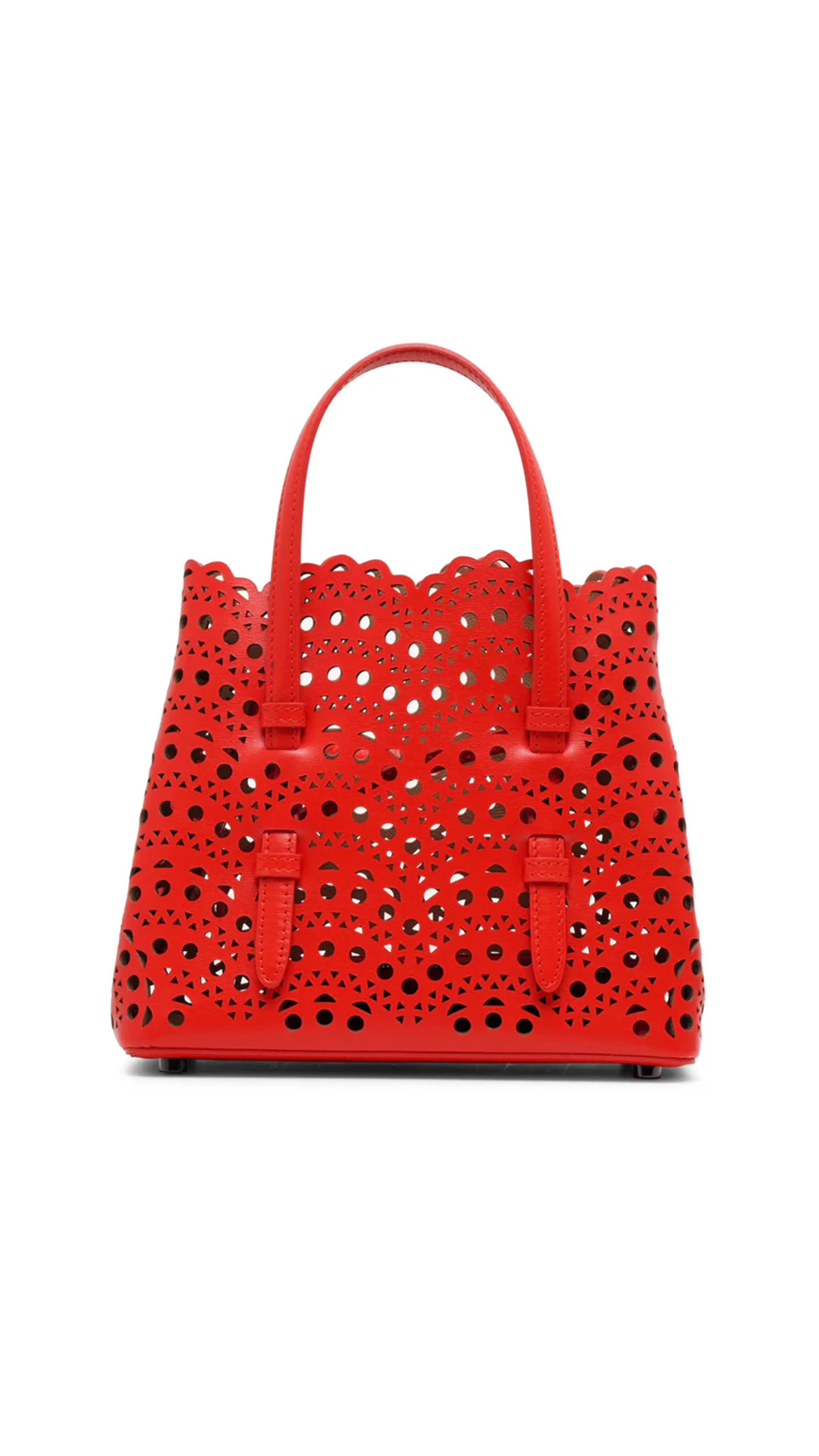 Mina 16 Bag Vienne Wave Calfskin Red