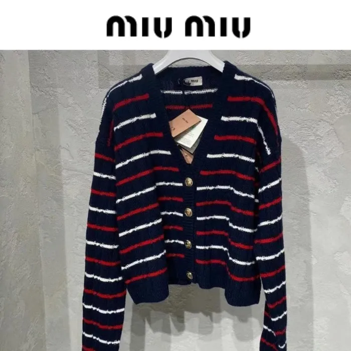 MiuMiu Logo Cardigans