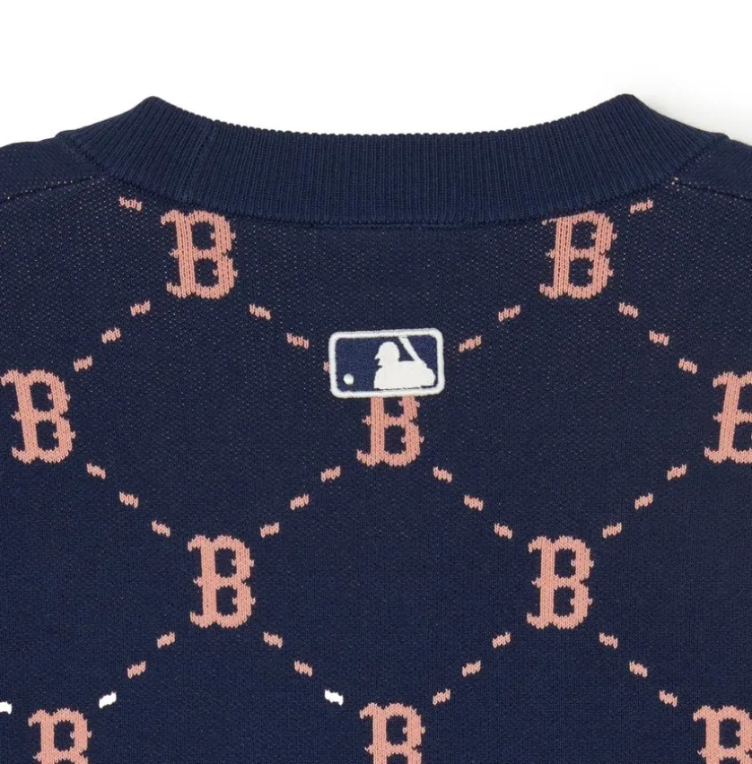 MLB Korea Long Sleeves Cotton Logo Casual Style Street Style