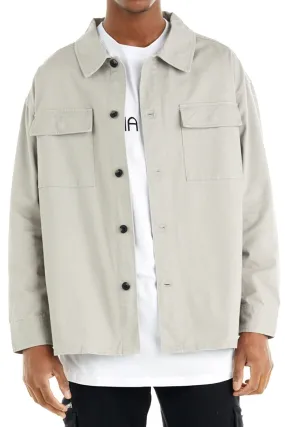 NANA JUDY Men's Dover Shirt Jacket - Stone