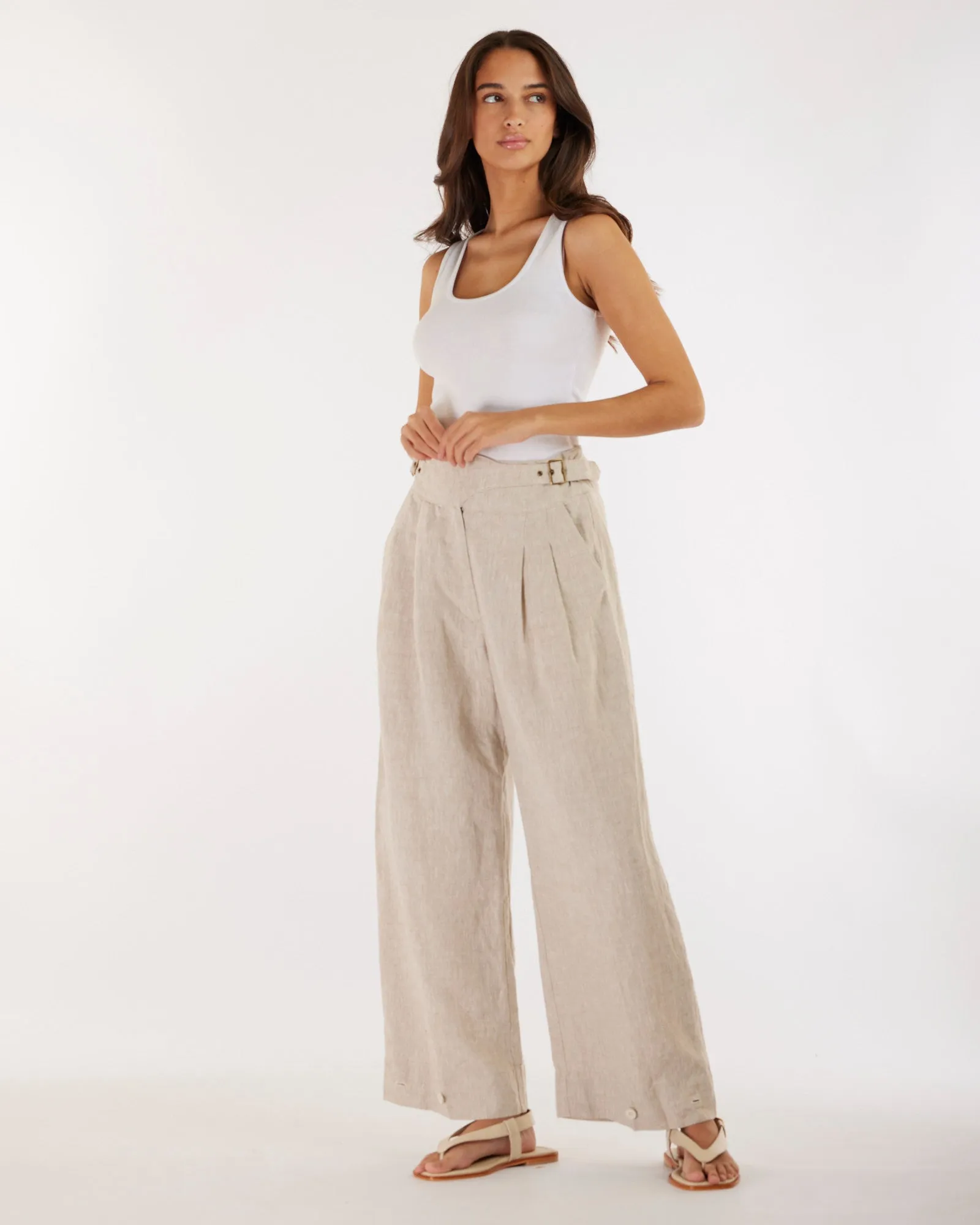 Natural Linen Pants