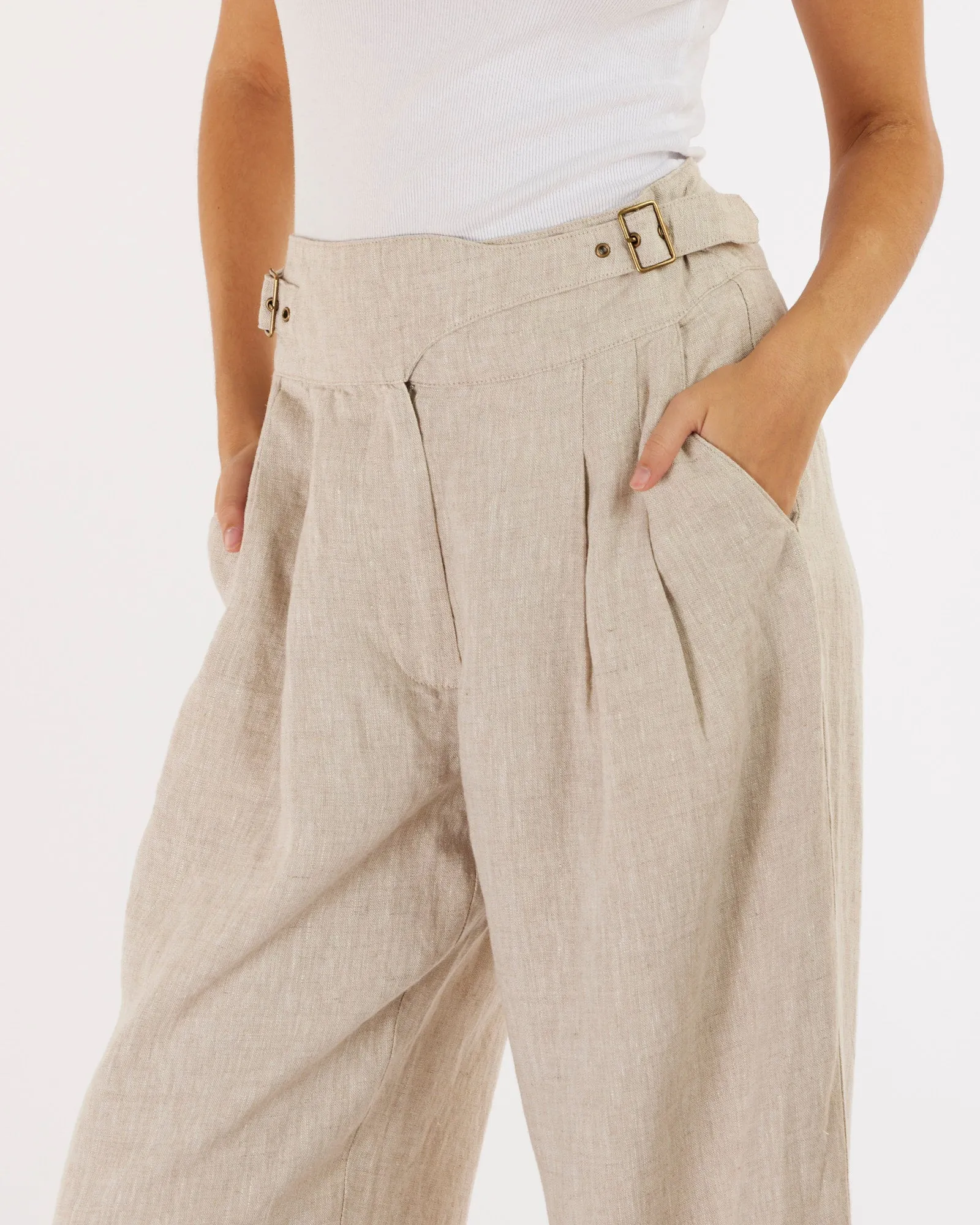 Natural Linen Pants