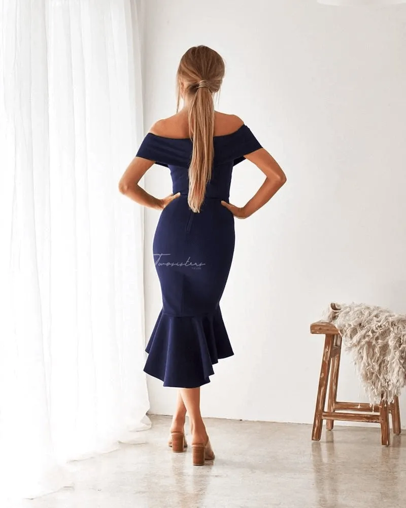 Navy Blue Brienne Dress