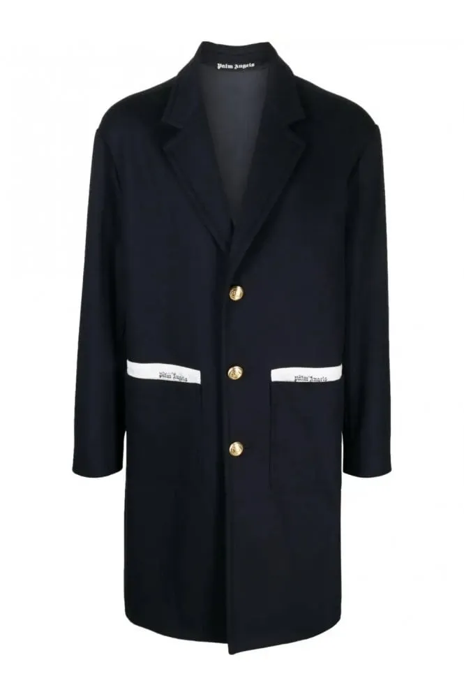 Navy Button-up Coat