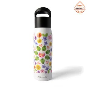 Bloomin Original Water Bottle Black Cap Made USA Liberty Bottleworks