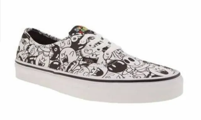 Limited Edition Nintendo x Vans Mario Villains Shoes in Black and White for Men