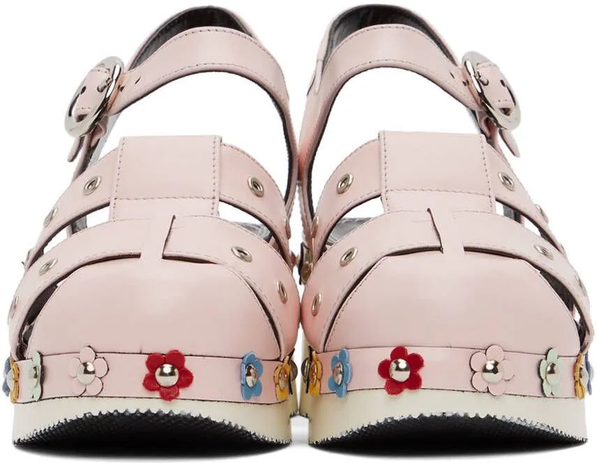 Nicole Saldaña SSENSE Exclusive Pink Floral Cici Sandals