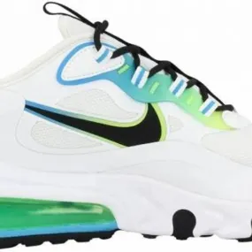 Nike Women's White/Blue Fury Air Max 270 React SE Shoes CK6457-100 (No Lid)