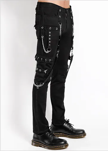 No Excuses Black Bondage Pants