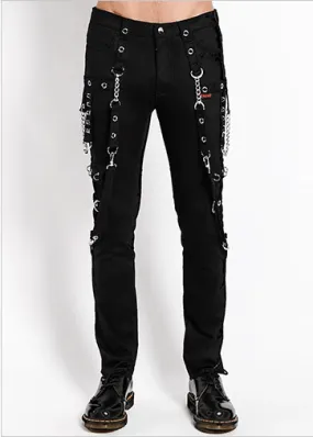 No Excuses Black Bondage Pants