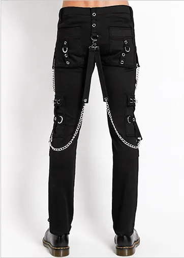 No Excuses Black Bondage Pants