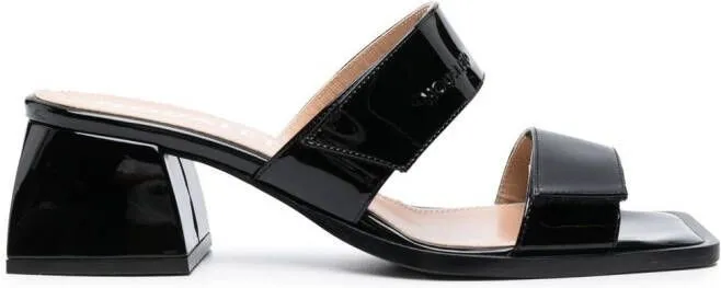 Nodaleto Bulla Double-Strap 45mm Sandals in Black