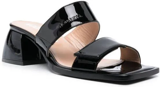 Nodaleto Bulla Double-Strap 45mm Sandals in Black