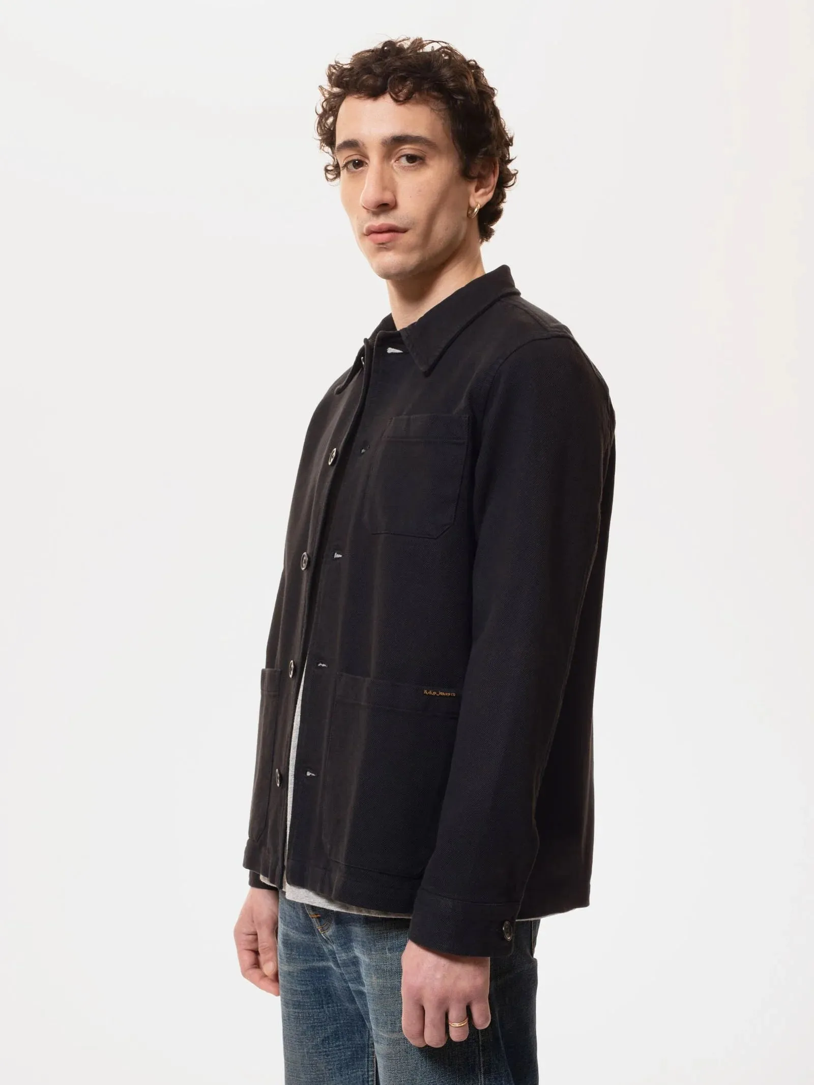 Nudie Jeans Barney Worker Jacket Black