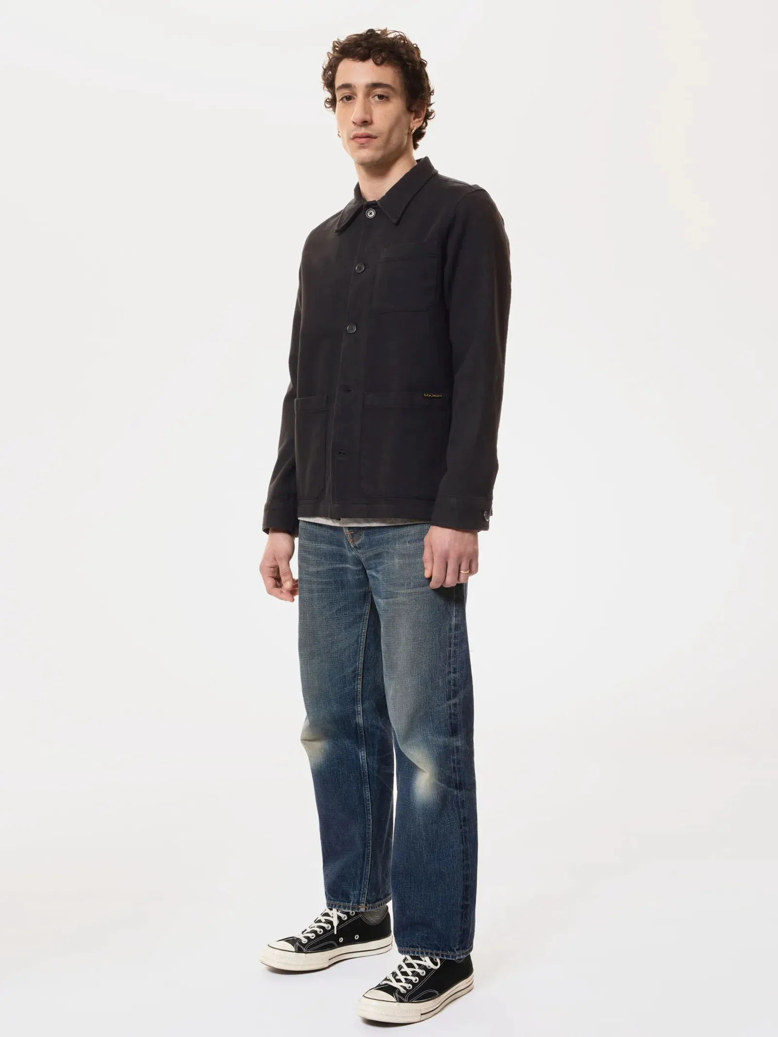 Nudie Jeans Barney Worker Jacket Black