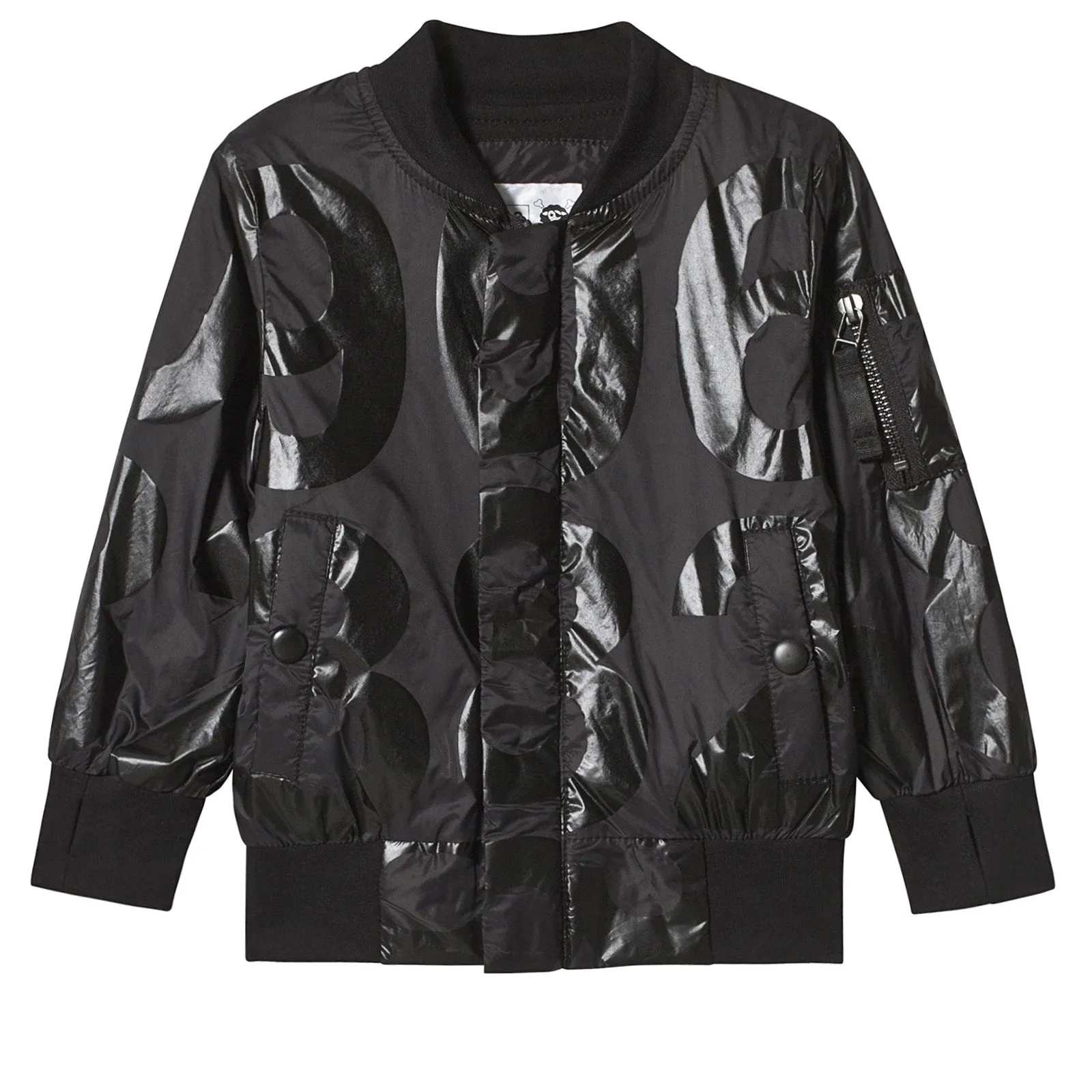 Nununu Kids Black Nylon Numbered Jacket