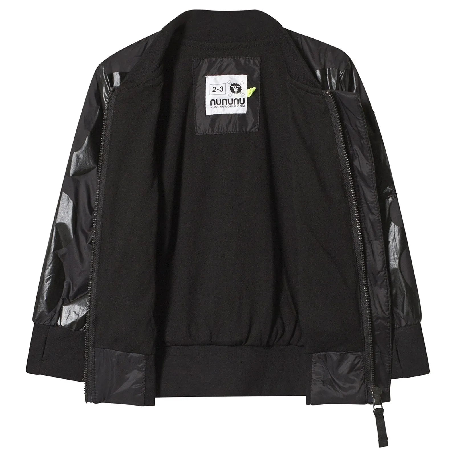 Nununu Kids Black Nylon Numbered Jacket