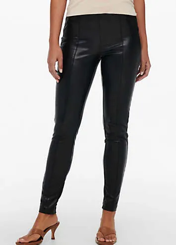 Sleek Faux Leather Leggings