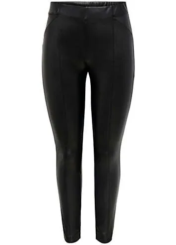 Sleek Faux Leather Leggings