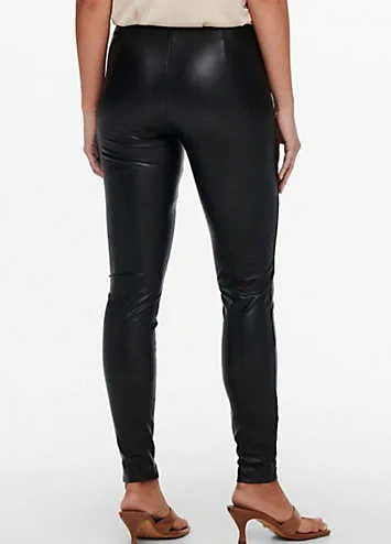 Sleek Faux Leather Leggings