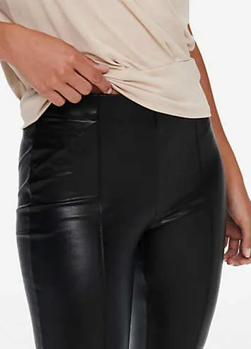 Sleek Faux Leather Leggings