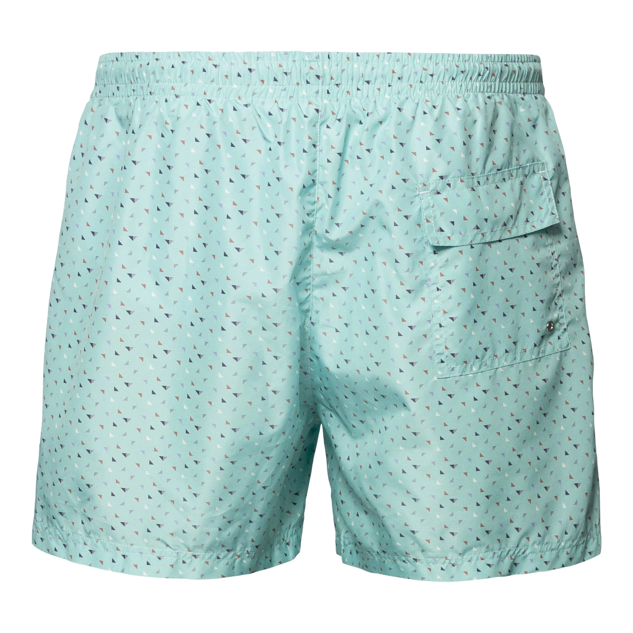 Patterned Swim Trunks