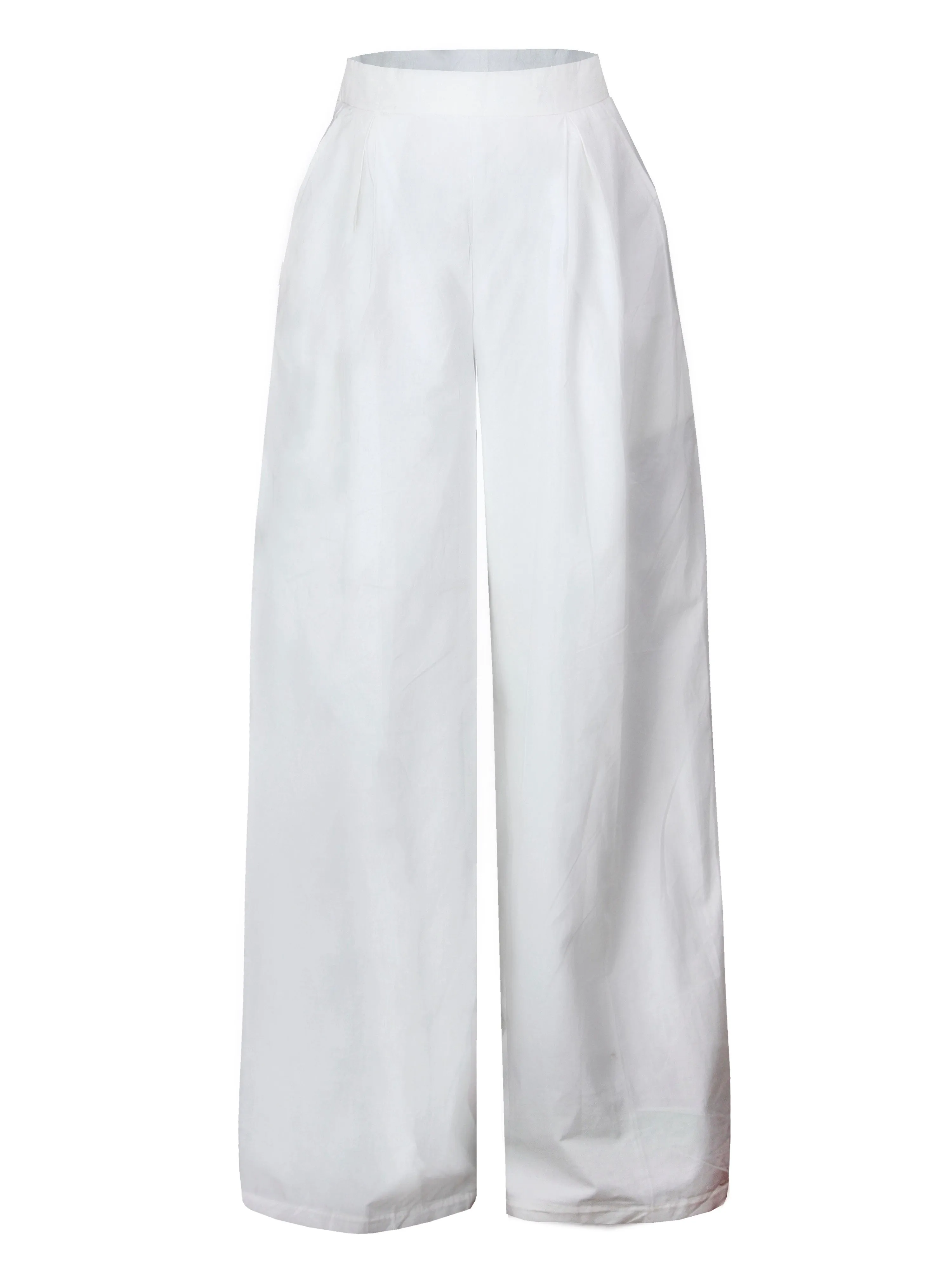 Pearl high waisted wide leg trousers